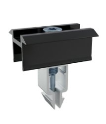Modul Mittelklemme ready 30 - 40 x 37,6 mm, Aluminium, montiert