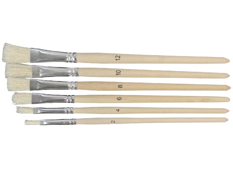 STRICHZIEHER-/GUSSOWPINSEL-SET 6 TEILIG 108.09