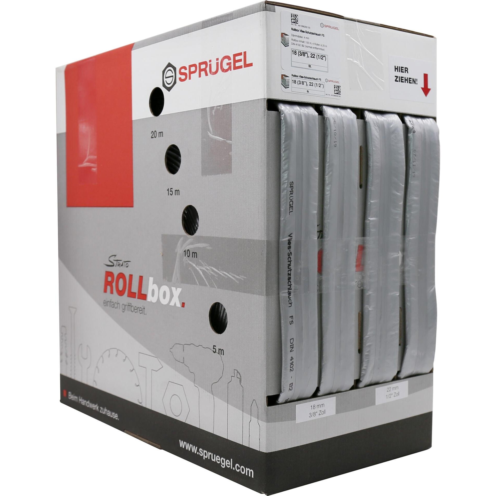 Artikelhauptbild ROLLBOX Vlies FS 50 / 25 m 22 / 28 mm 1/2" / 3/4" /Box