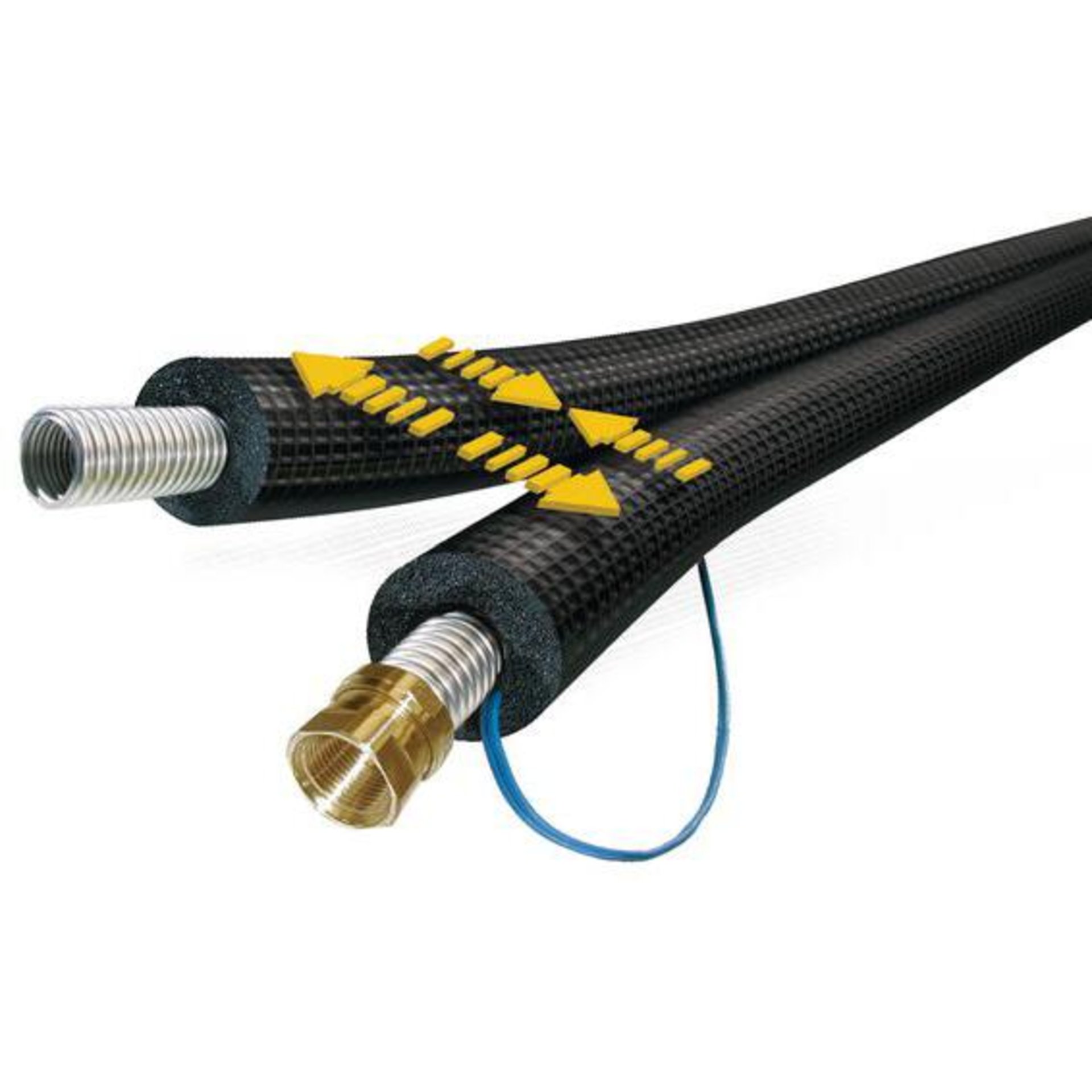 Produktbild Doppel-Solar Kautschuk Inox 2xDN16x13mm Ro.10 /m gls-fähig