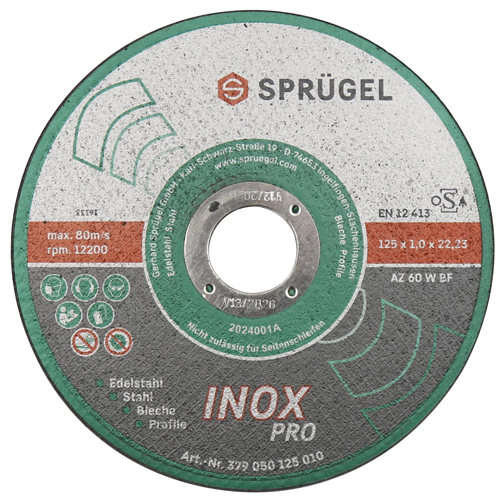 INOX PRO Trennscheiben 115 x 1,0 x 22,23 mm