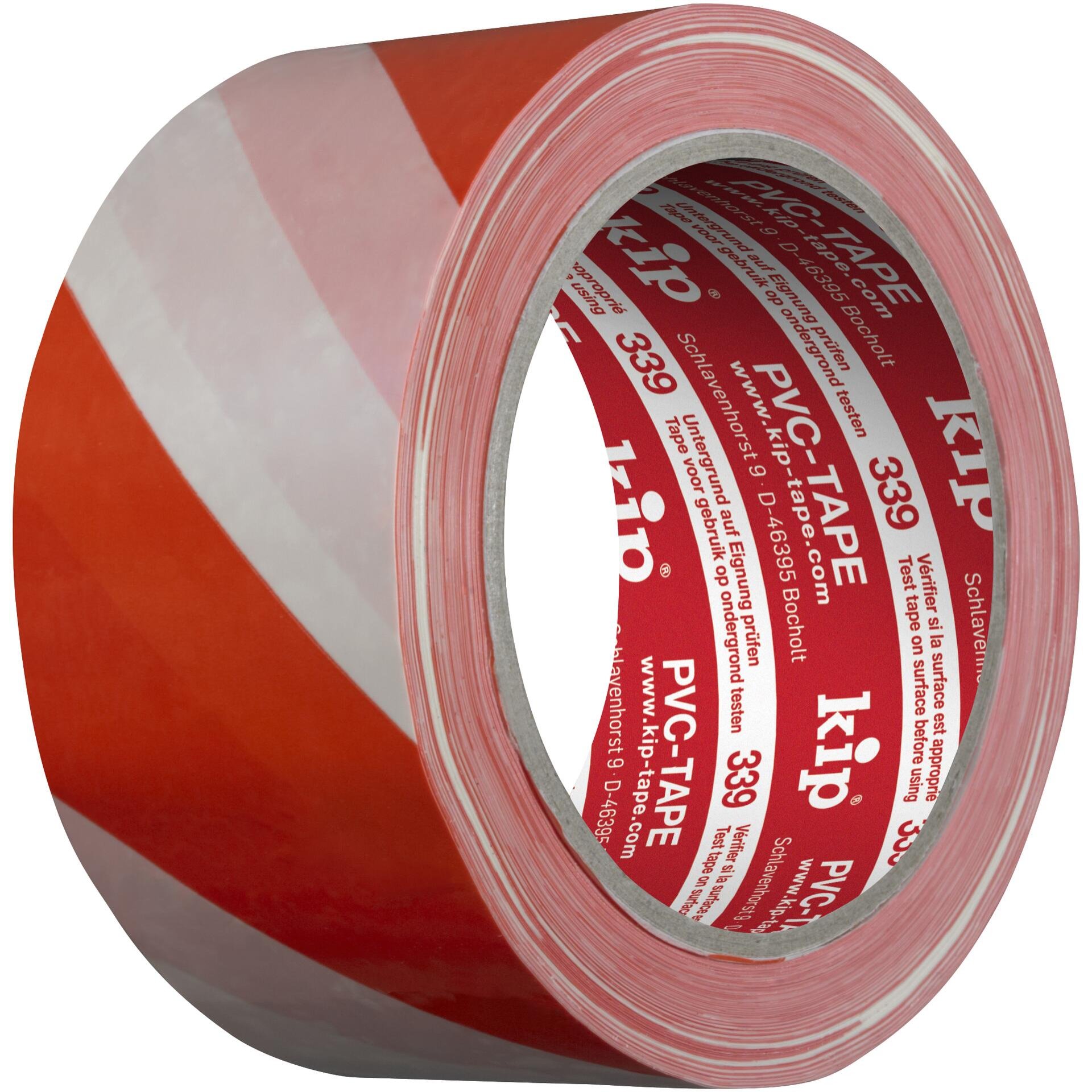 339 Kip PVC-Warnband gelb/schwarz 50mm x 66m
