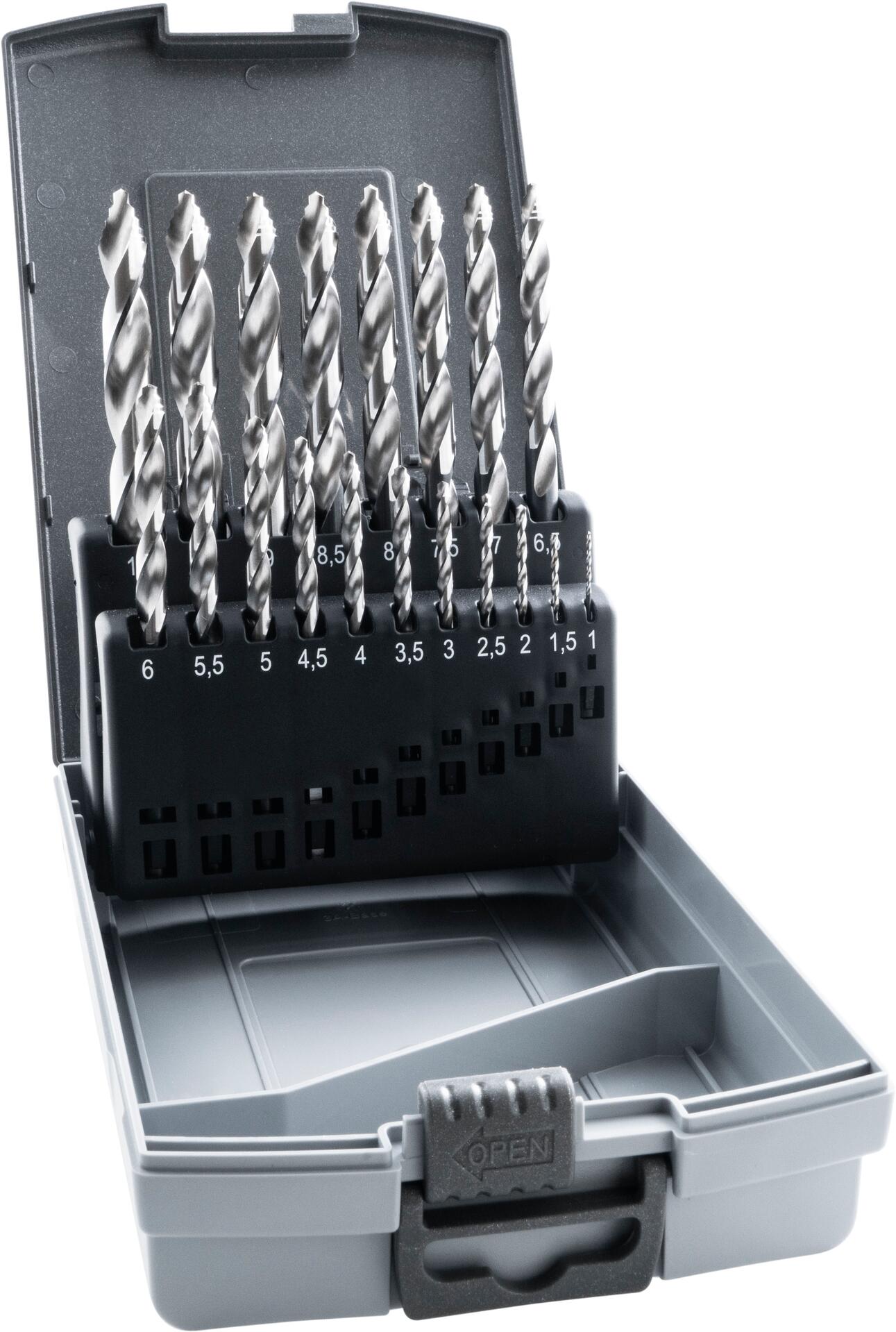 HSS Spiralbohrer-Satz STAIRWAY DIN 338 1 - 10 mm 19-teilig