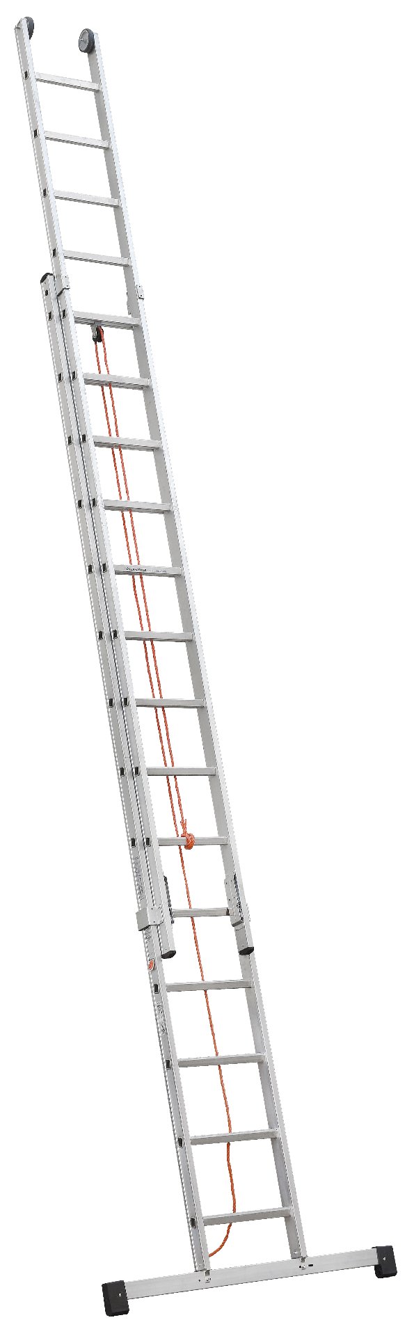 Aluminium Sprossen Schiebeleiter zweiteilig