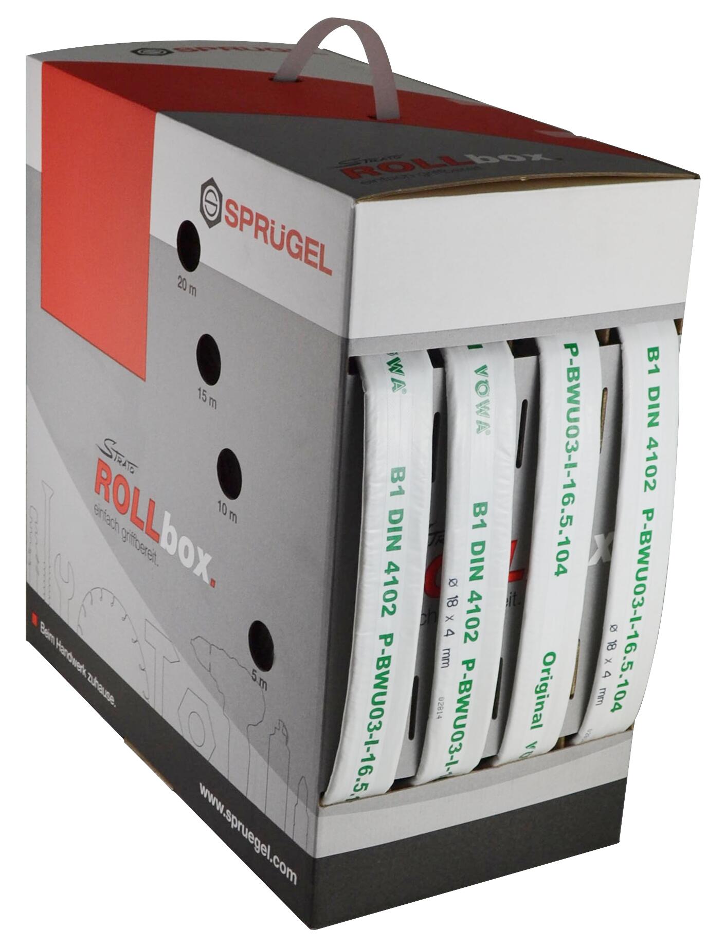 ROLLBOX Vlies B1/FS 50 m 35 mm 1" /Box