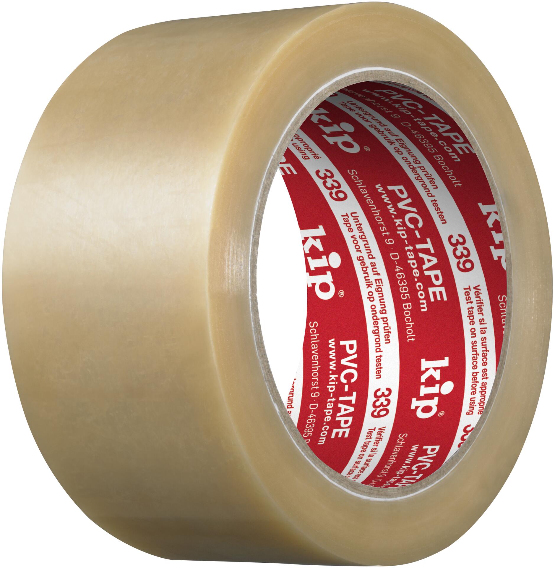 339 Kip Packband – Standard-Qualität, PVC braun, 3 50mm x 66m