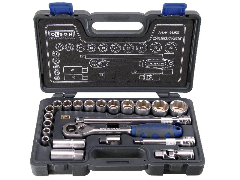 OLSON STECKSCHL.SATZ 1/2Z 22 tlg. 64.022