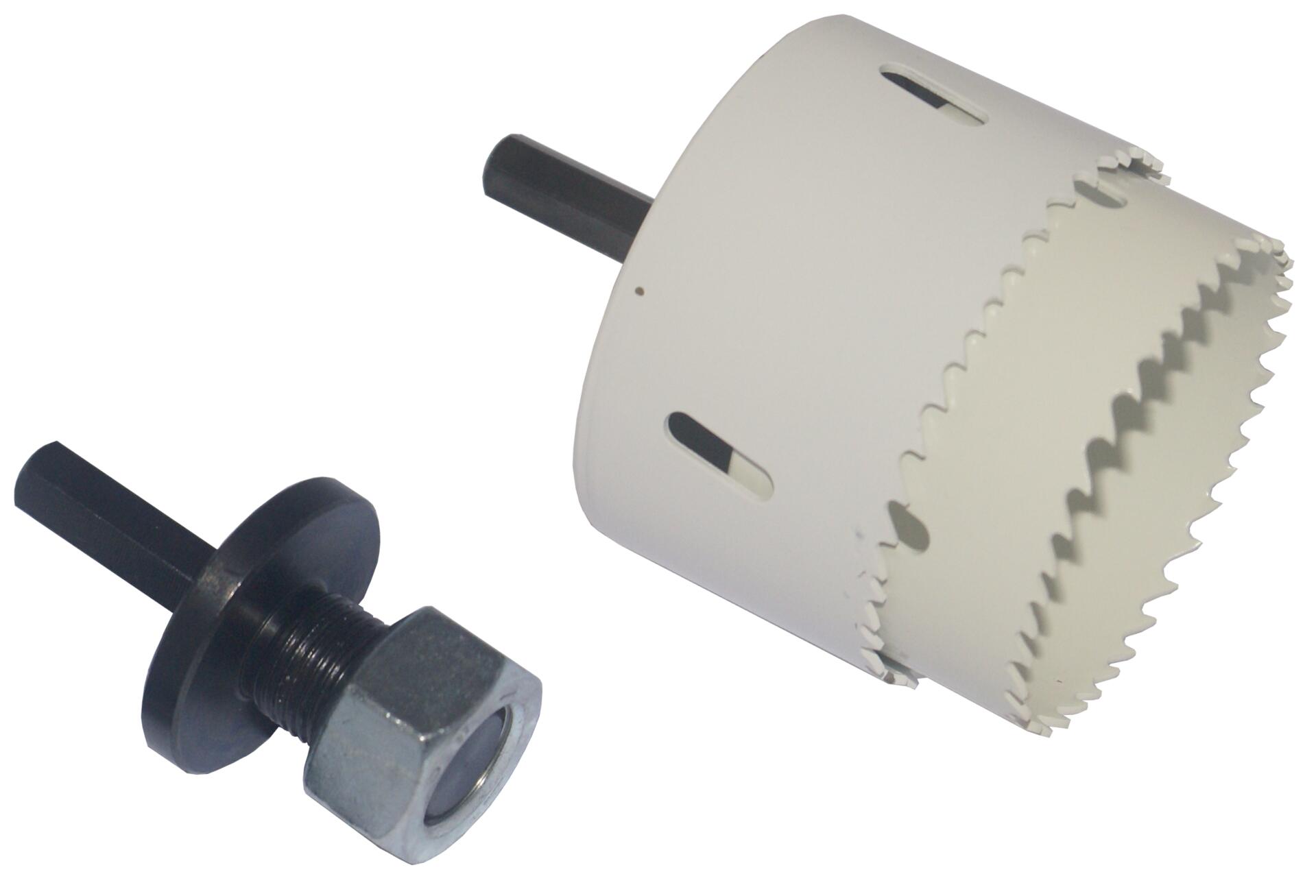 Adapter für Lochsäge in Lochsäge, Aufnahme 11,0mm Groß/Großgewinde mit Abstandsm