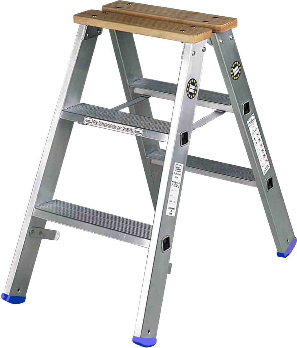 Stufenstehleiter Eurostars 2 x 3 Sprossen