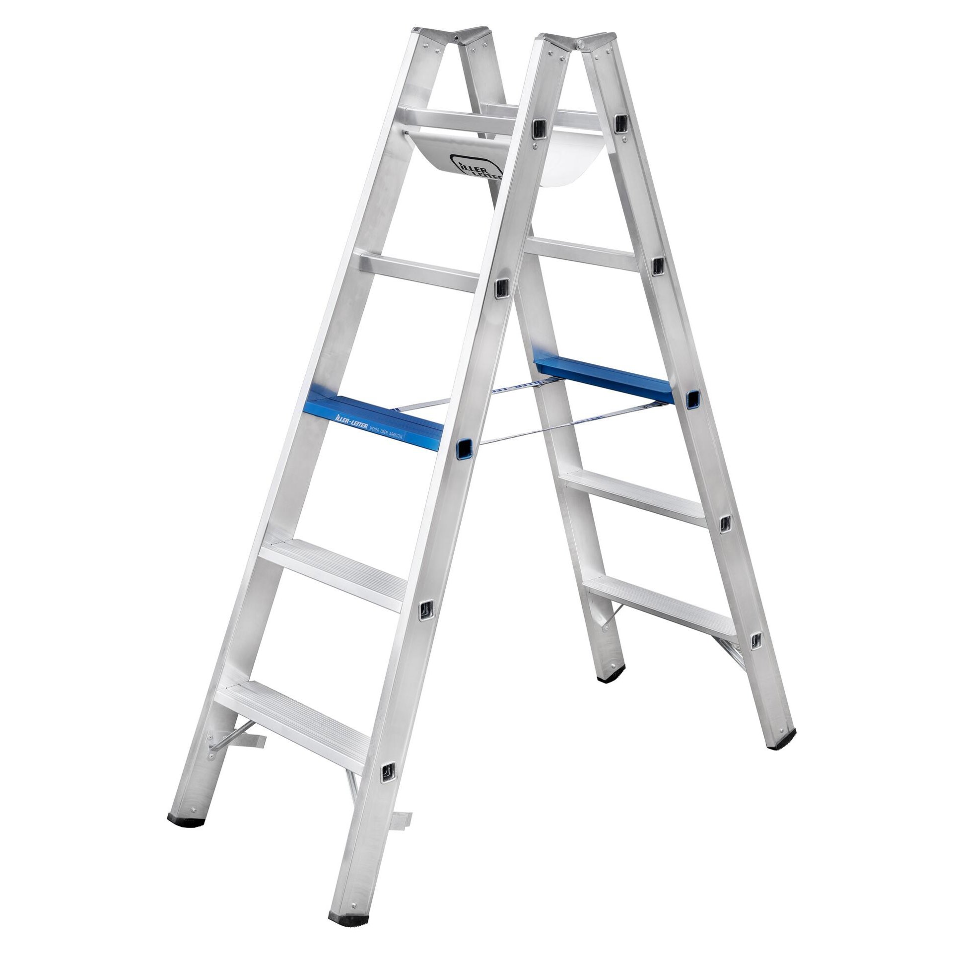 Stufenstehleiter Alu ERGO Plus 2x10 Stufen