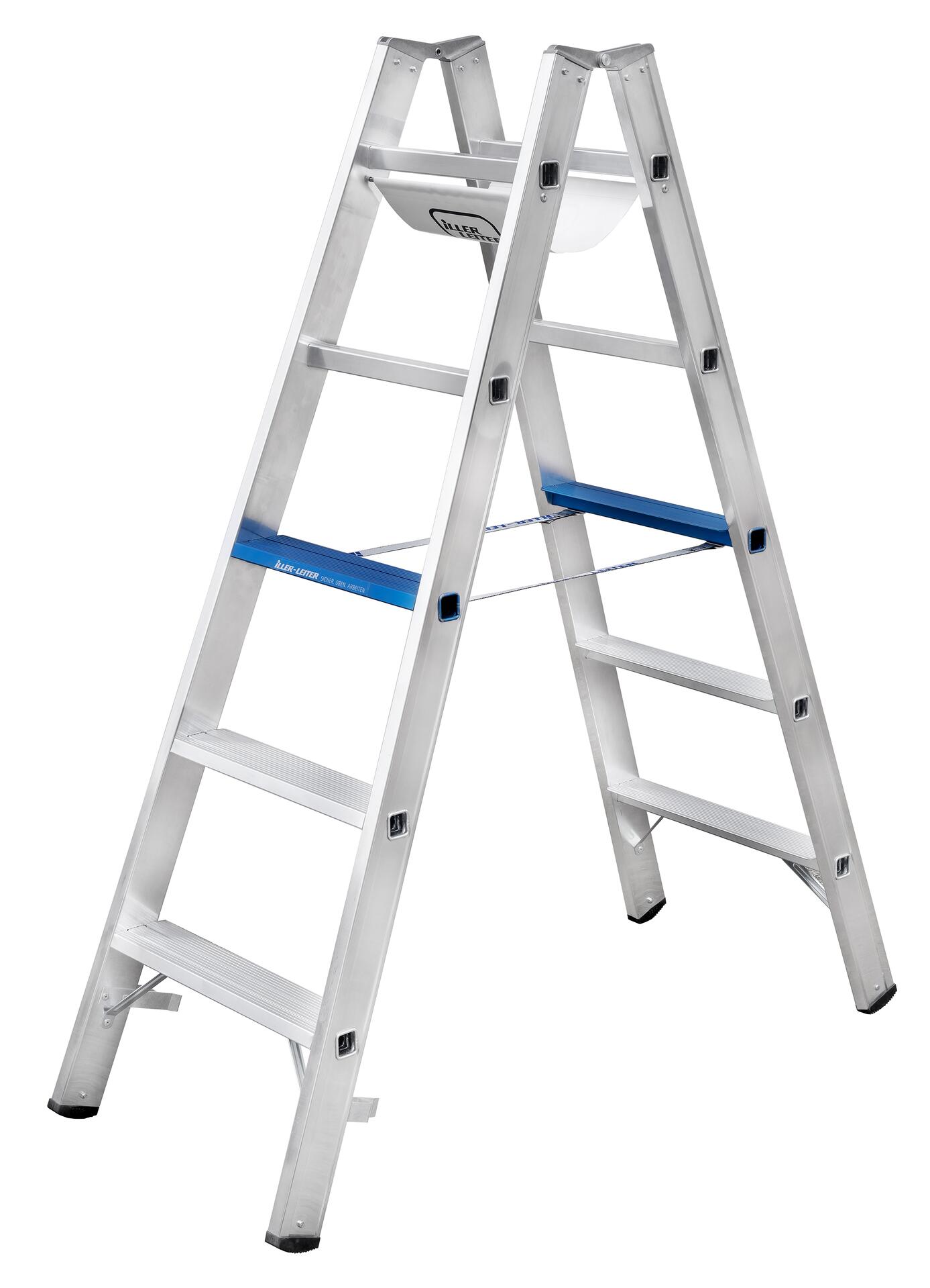 Stufenstehleiter Alu ERGO Plus 2x10 Stufen