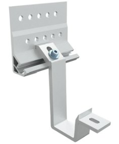 Dachhaken verstellbar EASY 150 x 110 x 6,5 mm, Aluminium