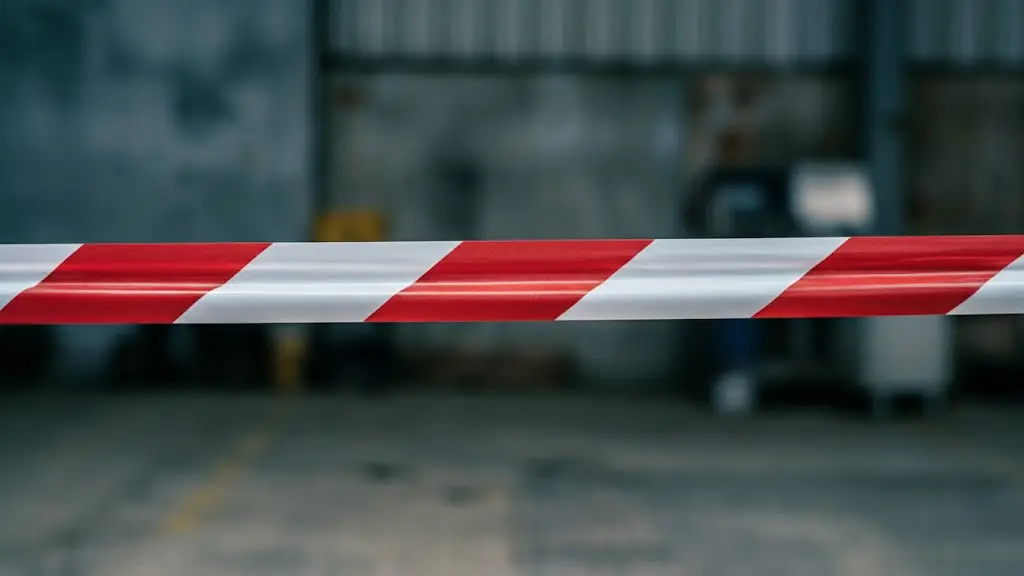 Gespanntes Absperrband