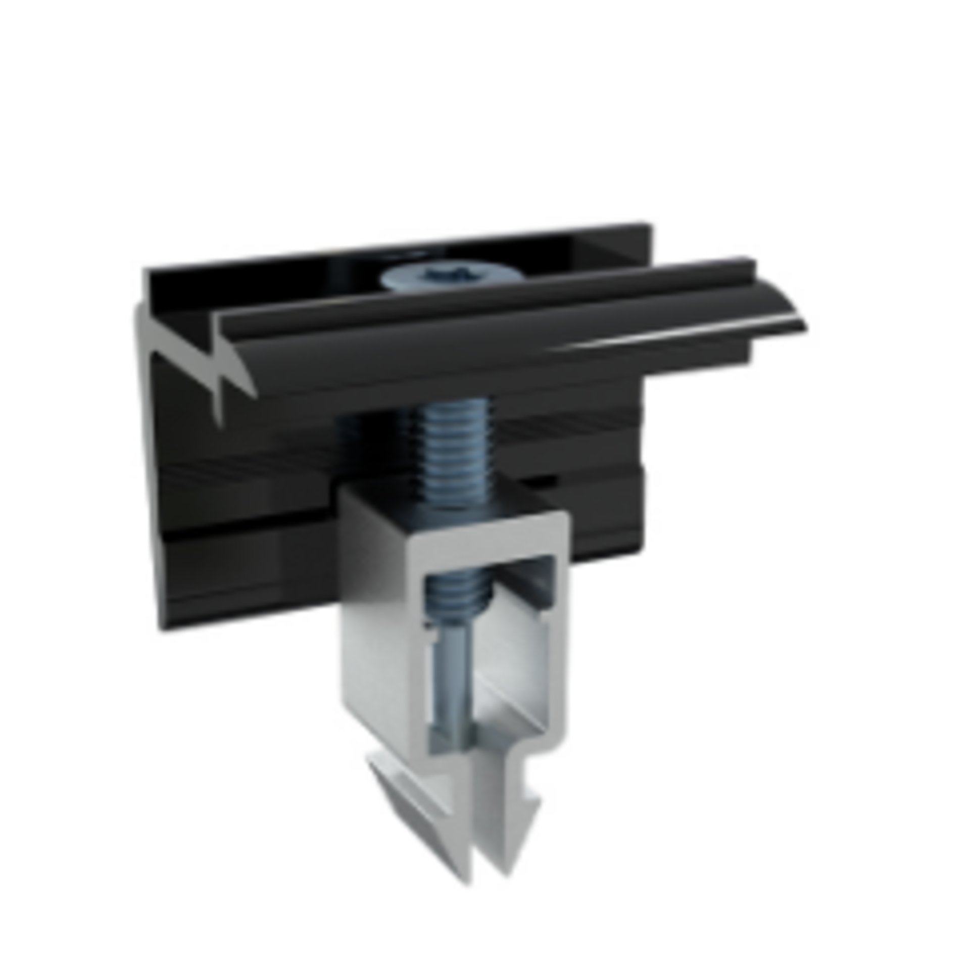 Modul Randklemme ready 30 - 40 x 37,6 mm, Aluminium, montiert