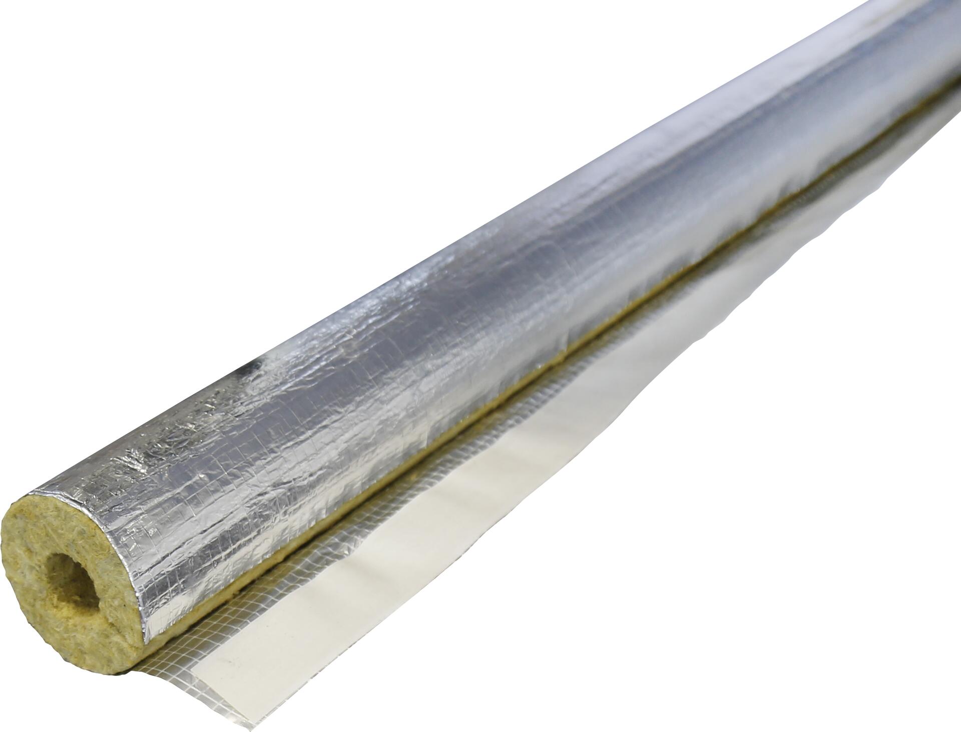 Steinwoll-Rohrschale Alu 1200mm 15 x 20 mm