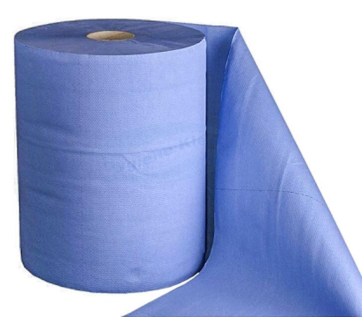 Putzpapier Rolle 2lagig blau 36x36cm 1000 Abrisse / Rolle