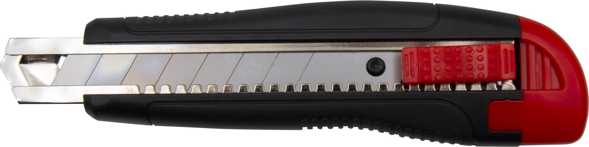 Sprügel Cuttermesser 2K rot schwarz Vorderseite