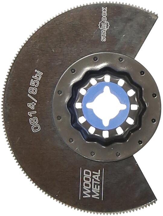 Segmentsägeblatt gekröpft OS14/85bi Ø85mm / Zt. 1,4mm / Blister