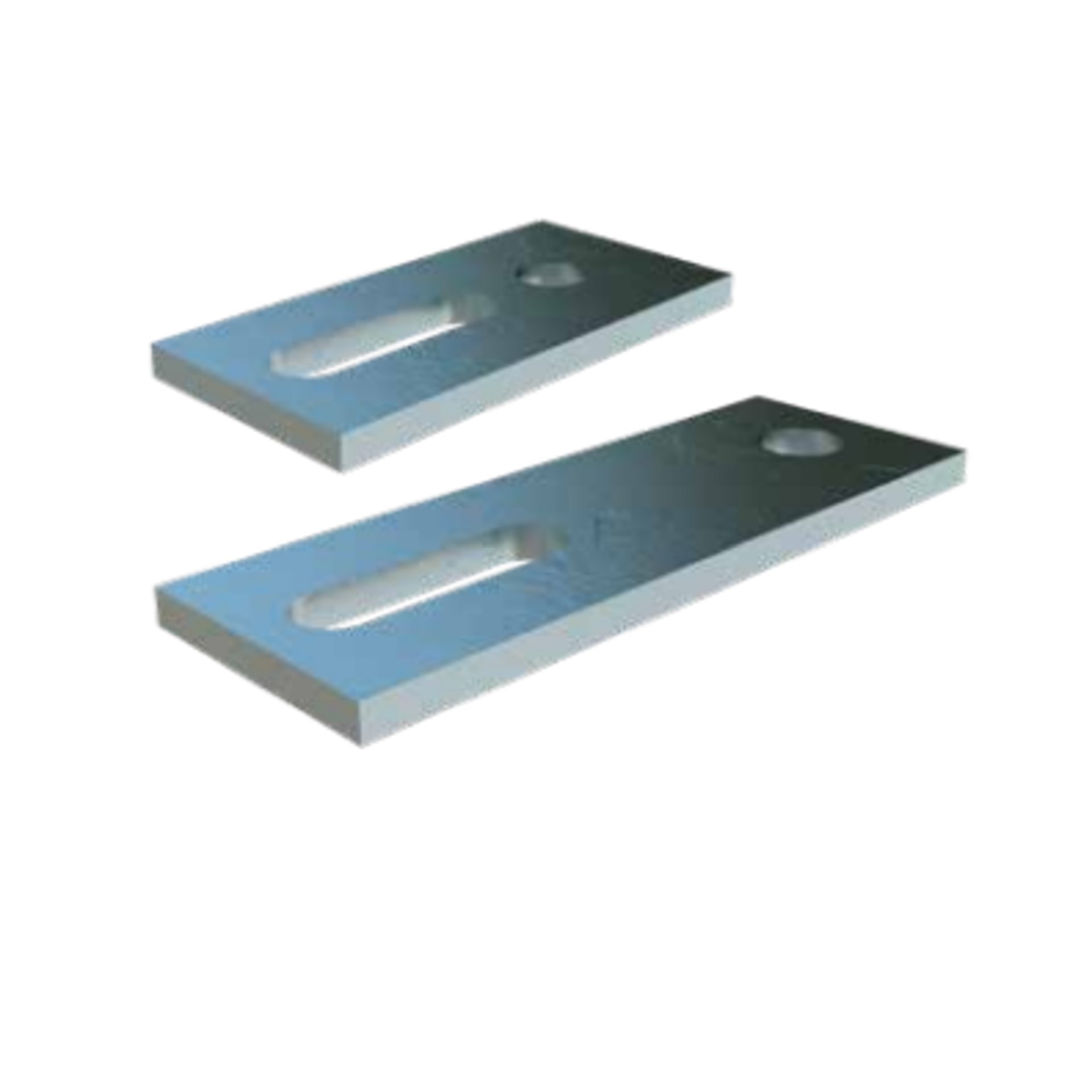 Adapter für Solarstockschraube 80 x 40 x 5 mm, Edelstahl