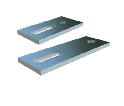 Adapter für Solarstockschraube 80 x 40 x 5 mm, Edelstahl
