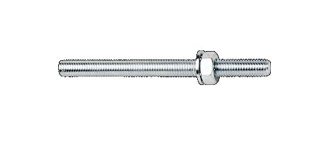 Gewinde- Ankerstange verzinkt 10x130 mm / NL 22 mm