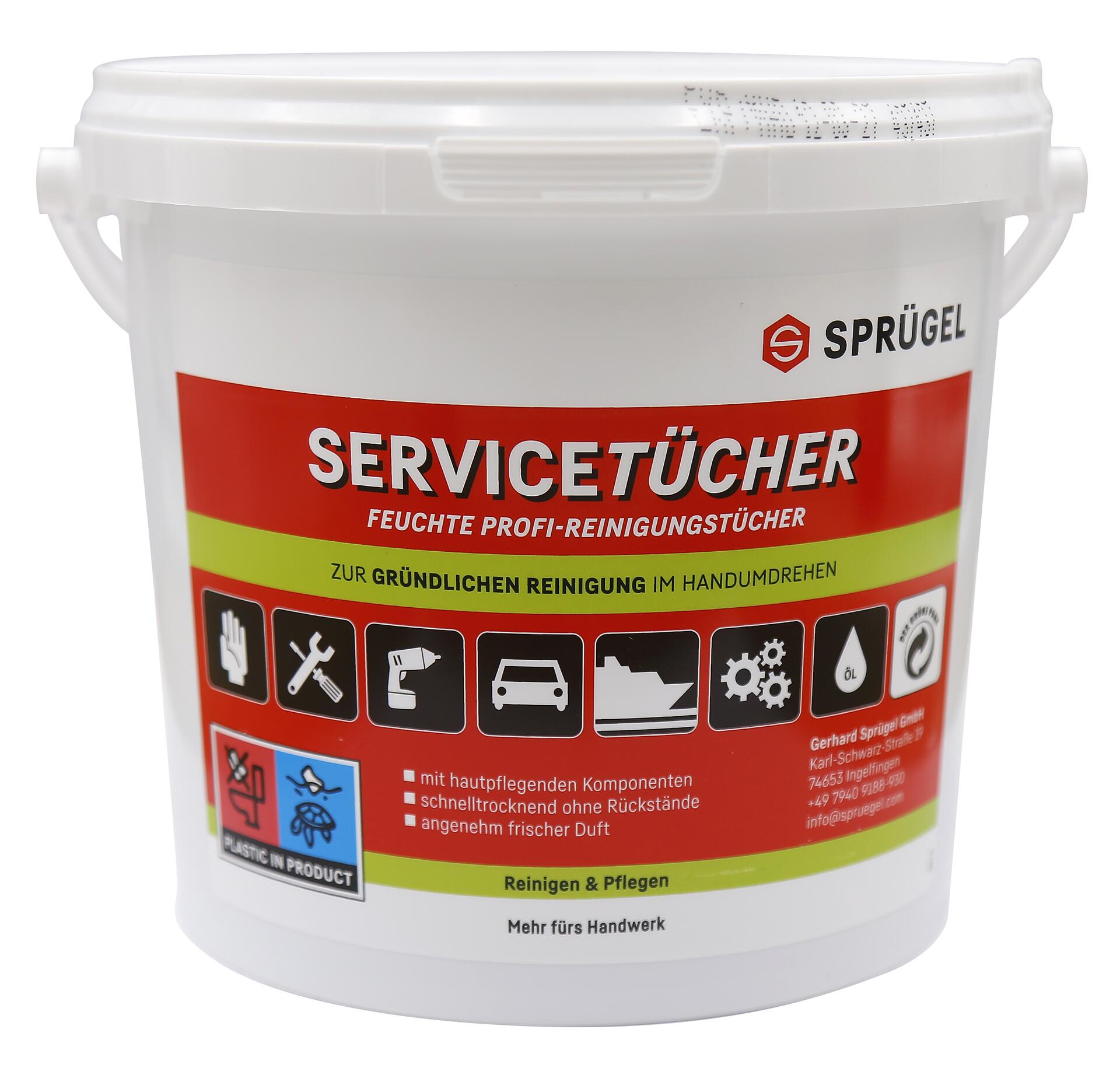 Servicetücher – Reinigungstücher, Handreinigungstücher