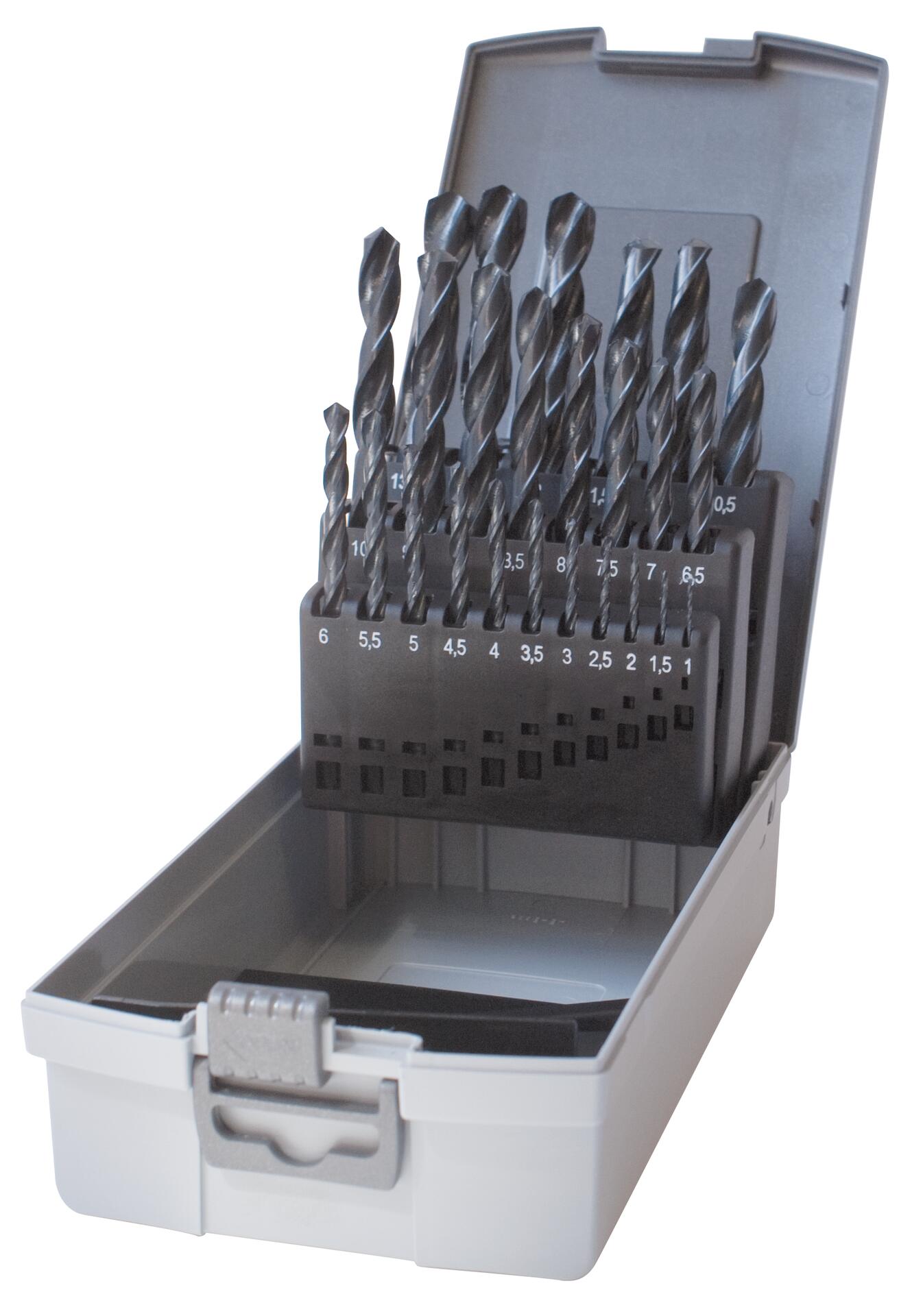 HSS- Spiralbohrer-Satz 1 - 10 mm 19 teilig