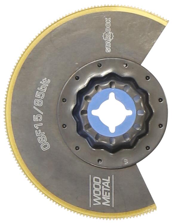 Segmentsägeblatt flach OSF15/85bit Ø85mm / Zt. 1,5mm / Blister