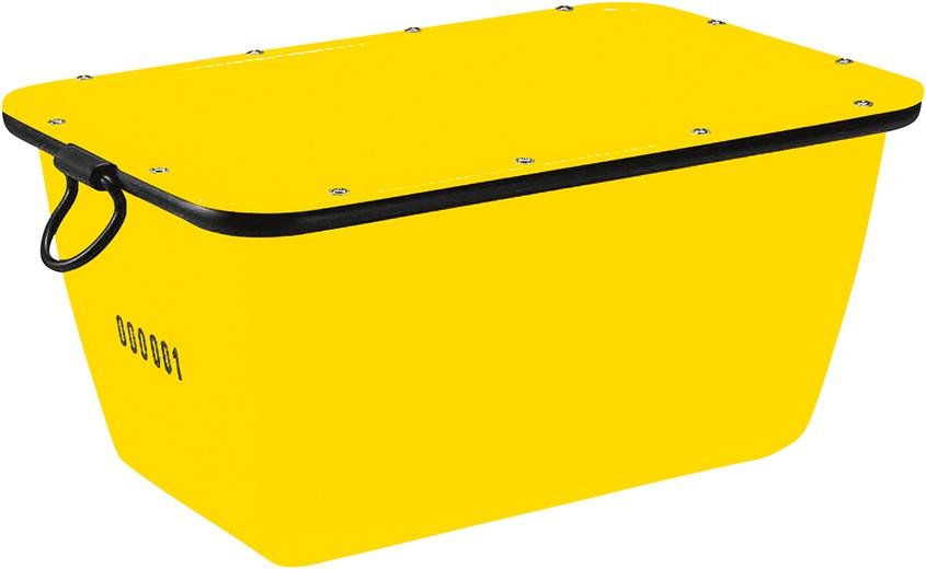 Mörtelkübel 200 L, gelb kranbar