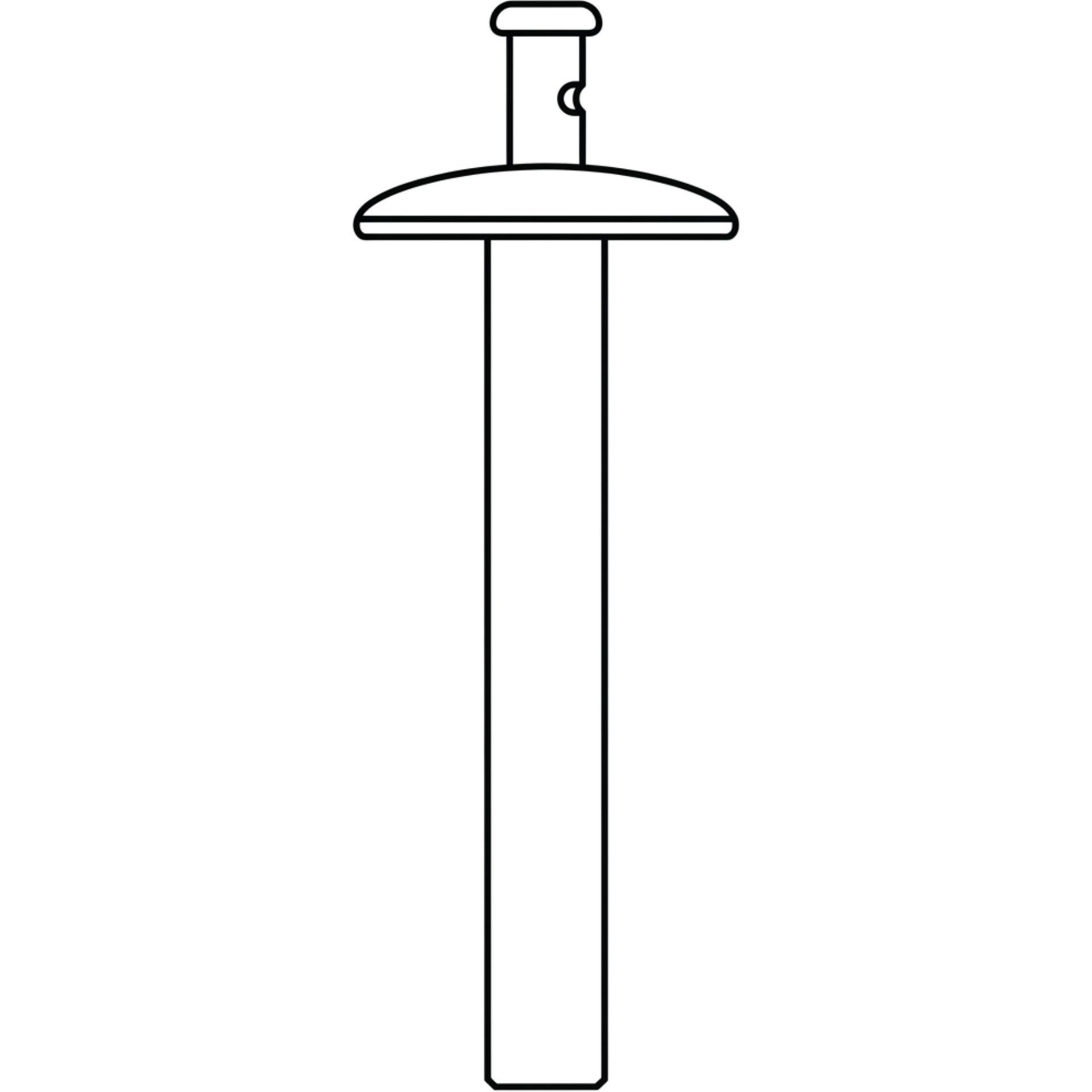 Hammerschlagnieten Alu/A2 4,8 x 15,3  Flachrundkopf