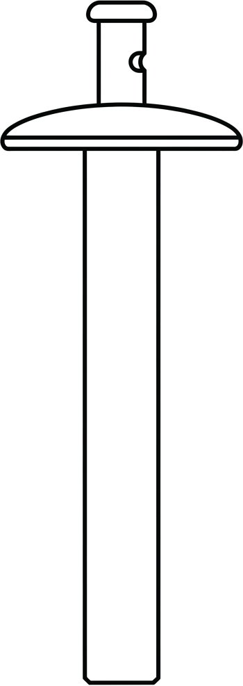 Hammerschlagnieten Alu/A2 4,8 x 15,3  Flachrundkopf