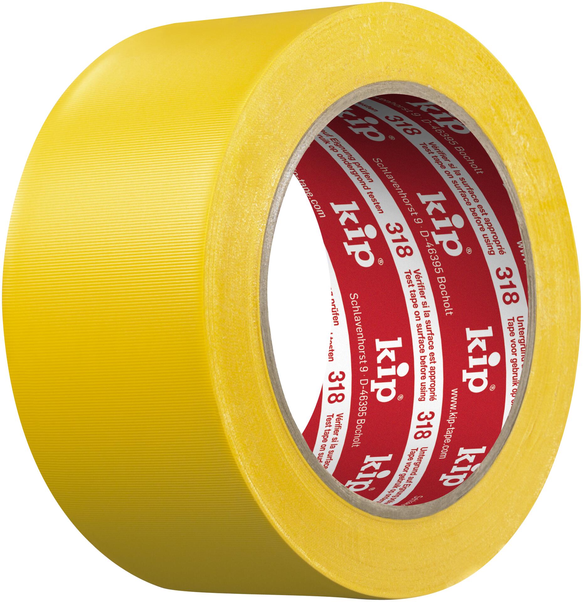 318 Kip PVC-Schutzband – quergerillt, gelb 30mm x 33m