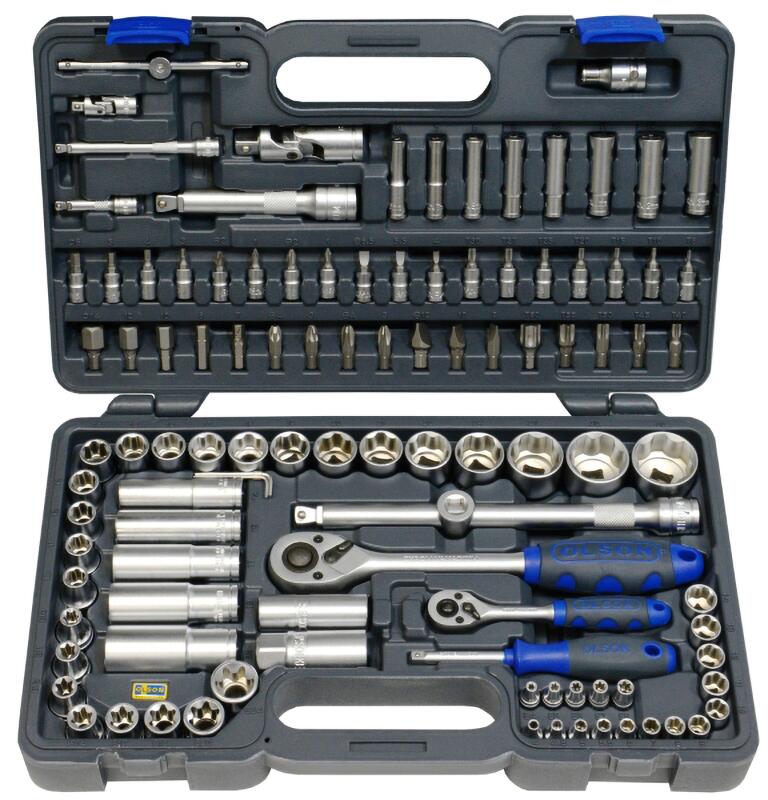 Steckschlüssel-Satz OLSON 1/4 + 1/2 Z 108-tlg.