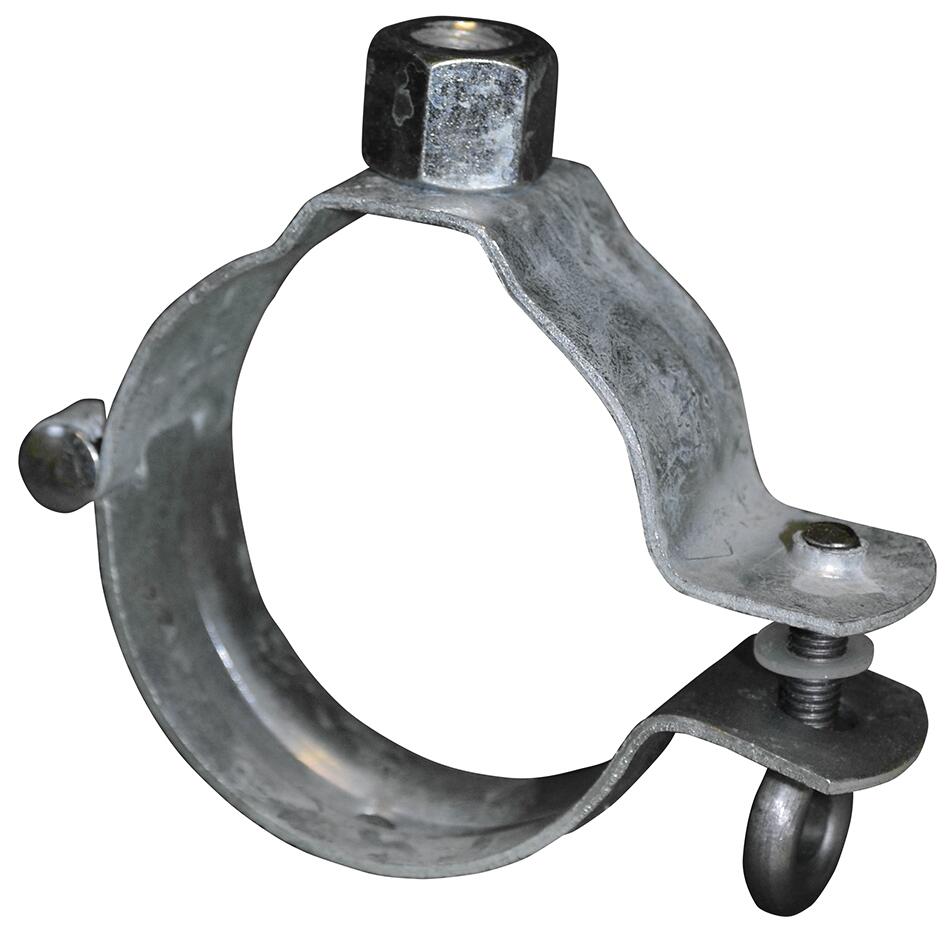 Cu - Fallrohrschelle 60mm mit Gewinde M10