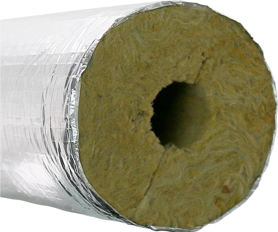 Steinwoll-Rohrschale Alu (100% EnEV) 15 x 20 mm