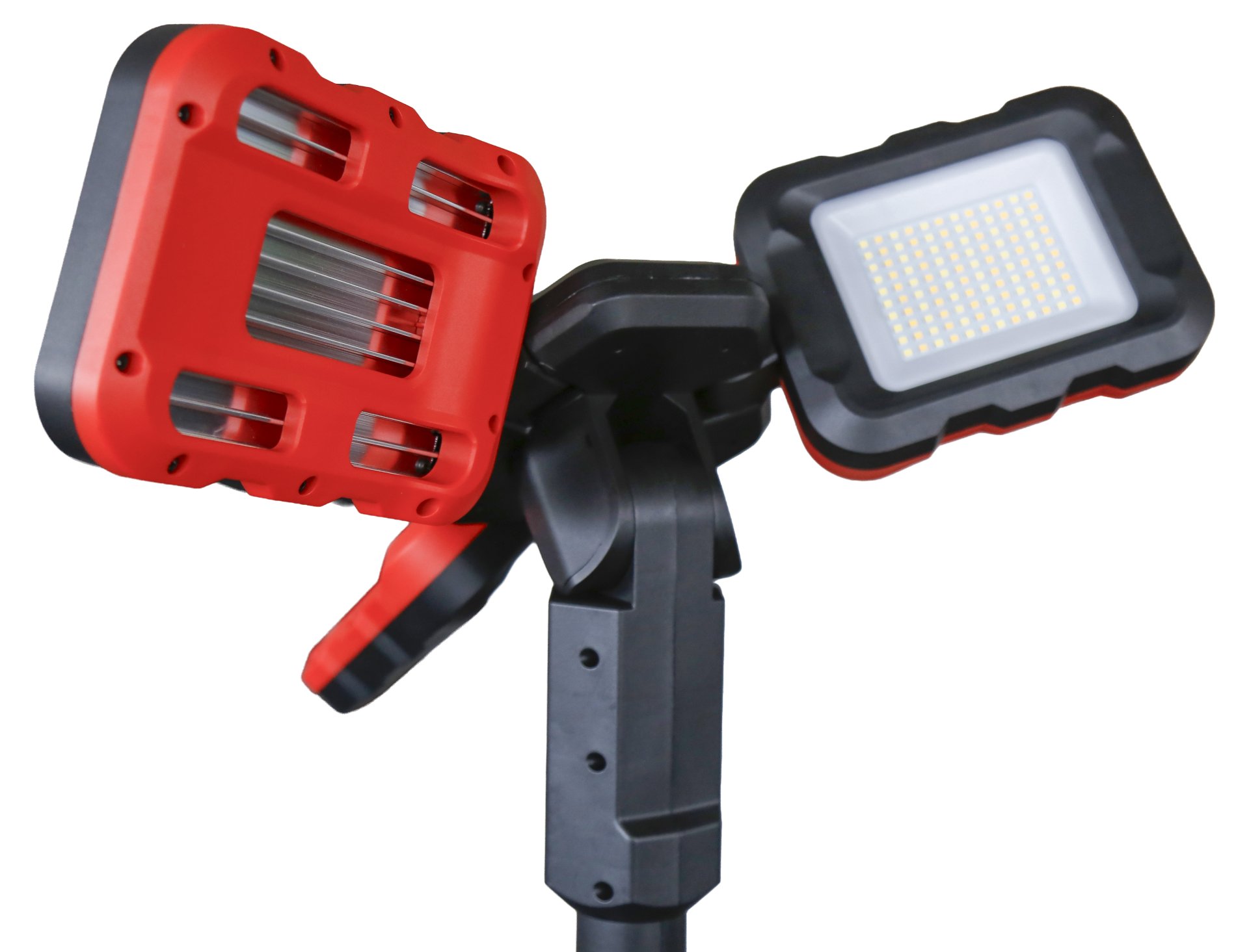 Baustrahler 3-fach LED mit Stativ Detail