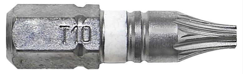 ICONE Bit-Set 25 mm, 10-Stück TX 10 Weiß
