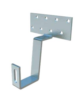 Dachhaken starr 150 x 60 x 4 mm, 1.4301