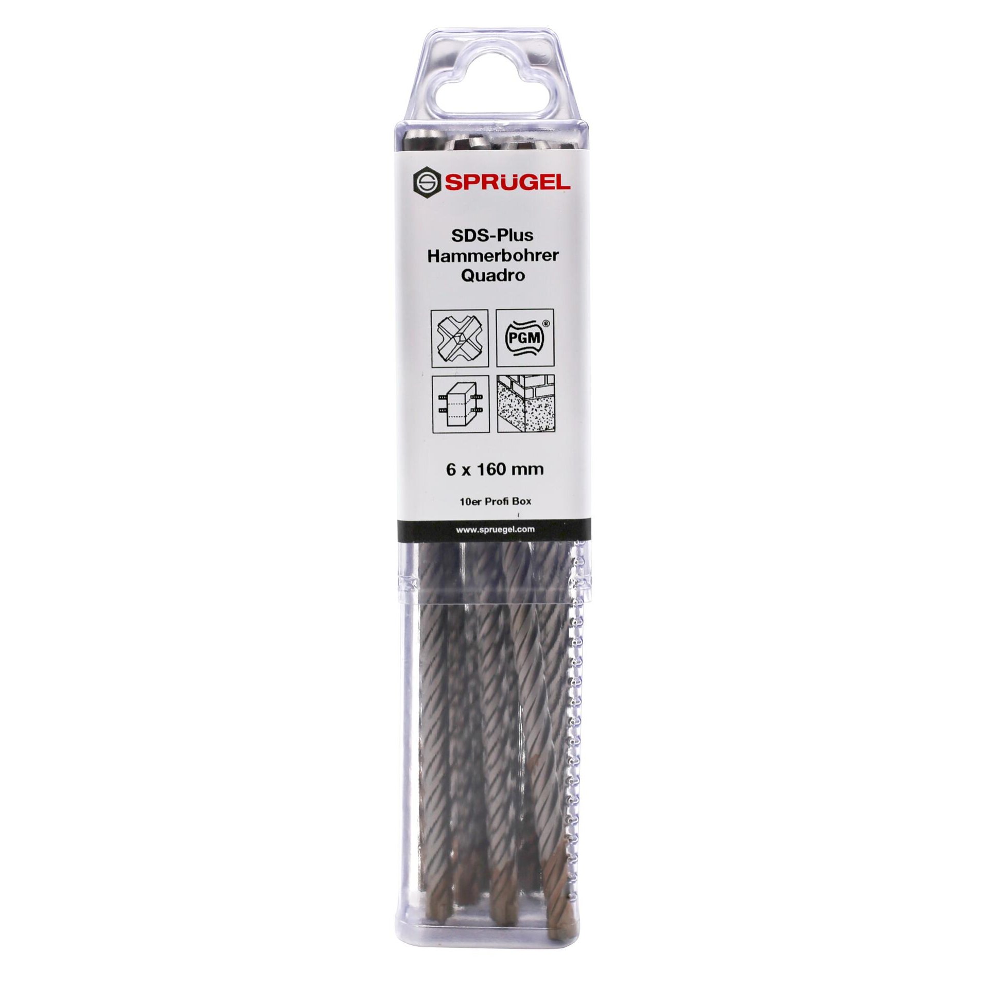 SDS plus Quadro Hammerbohrer 6 x 110 mm 5er Box