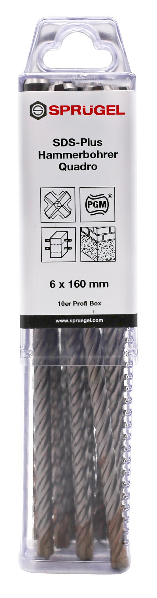 SDS plus Quadro Hammerbohrer 6 x 110 mm 5er Box