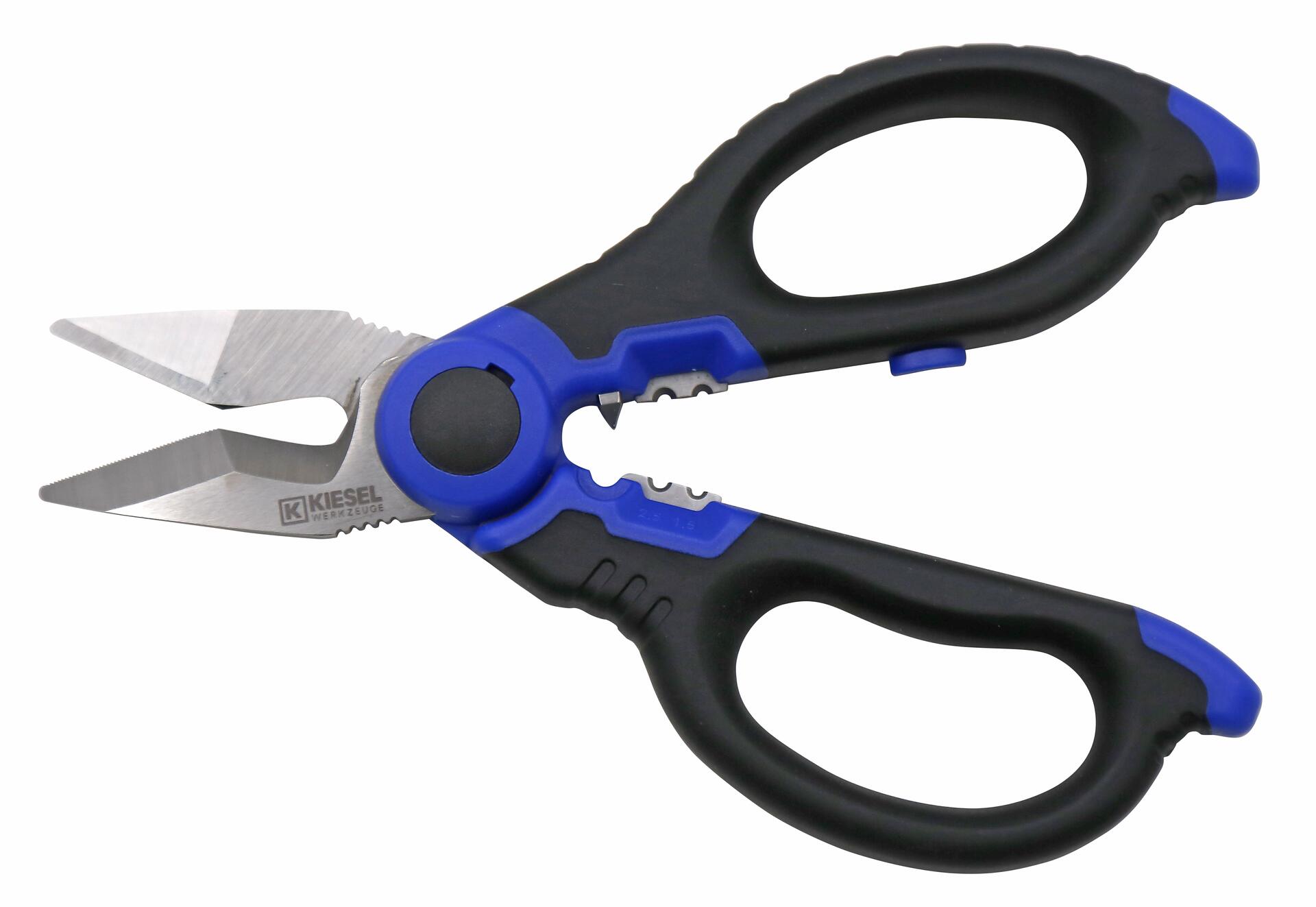 Allzweck- und Elektrikerschere mit Crimp- und Abisoliervorrichtung 440.50