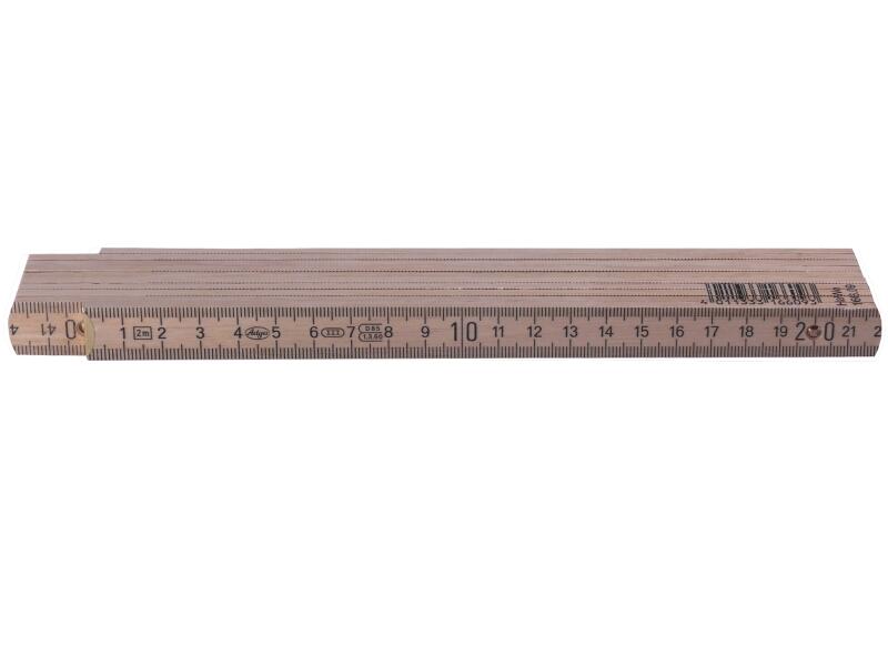 HOLZ-GLIEDERMAßSTAB NATUR 2M 166.09