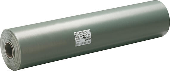 LDPE-Baufolie 200 mic. 4 m x 50 m