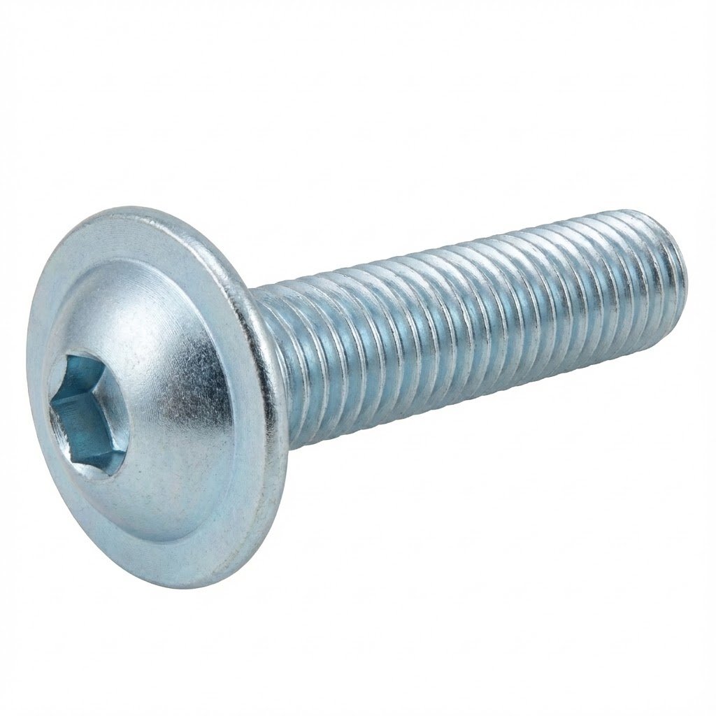 DIN 7380-2 Halbrundkopfschraube mit Bund, verzinkt M10 x 12 Innensechskant