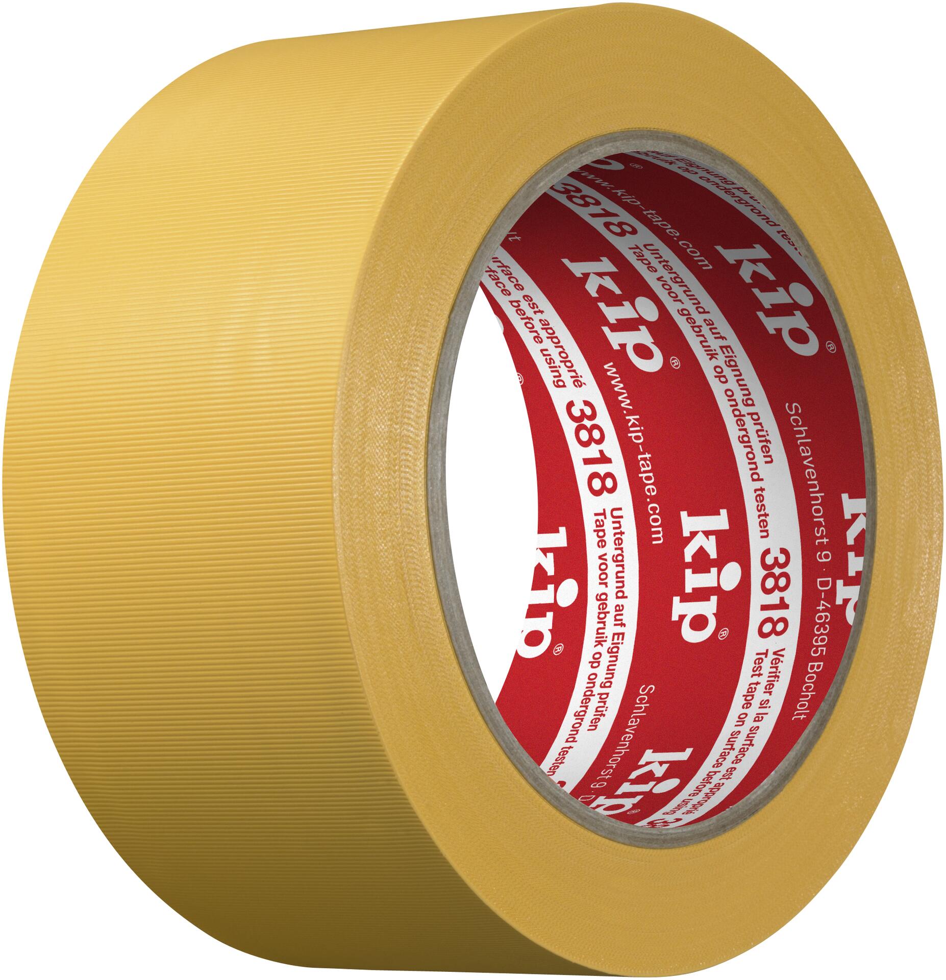 3818 Kip PVC-Schutzband – quergerillt, gelb 30mm x 33m