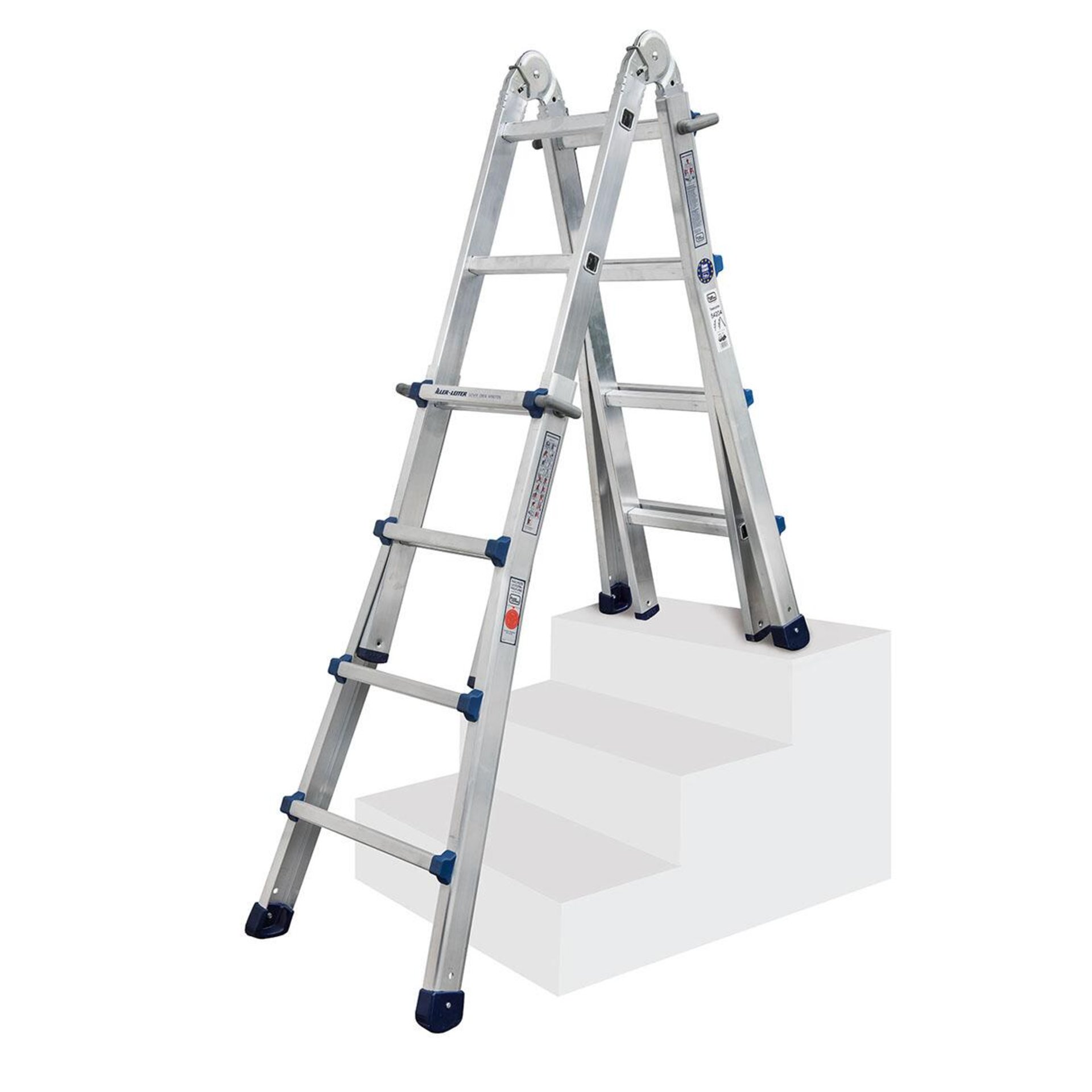 Teleskopleiter Alu 4x4 Sprossen VT