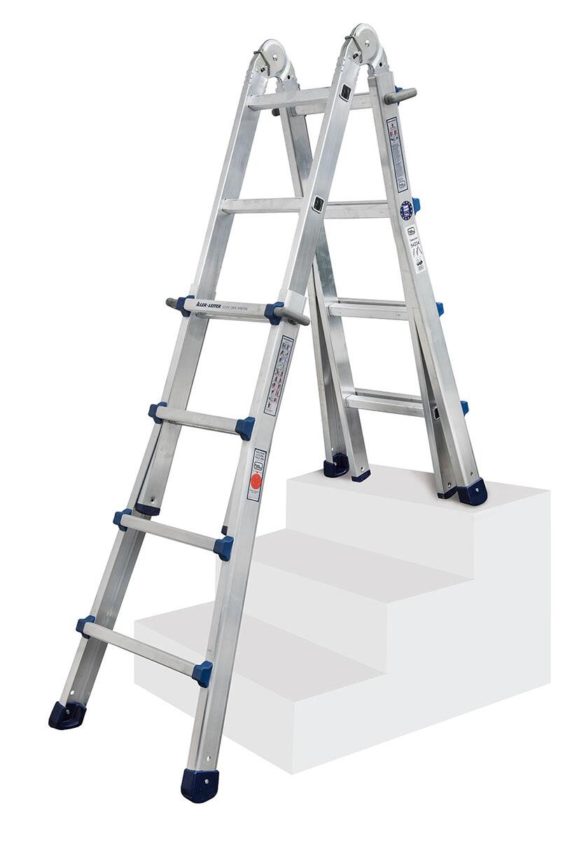 Teleskopleiter Alu 4x4 Sprossen VT