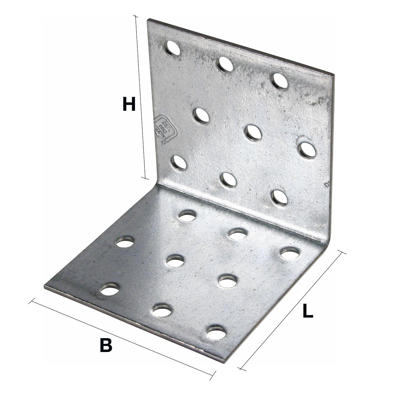 Lochplattenwinkel 100x100x100x2,0 mm