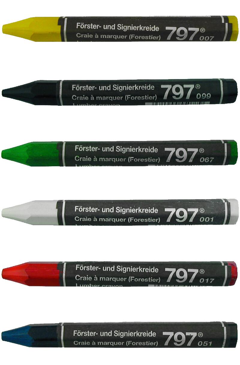 SIGNIERKREIDE 6-KT BLAU 797.01