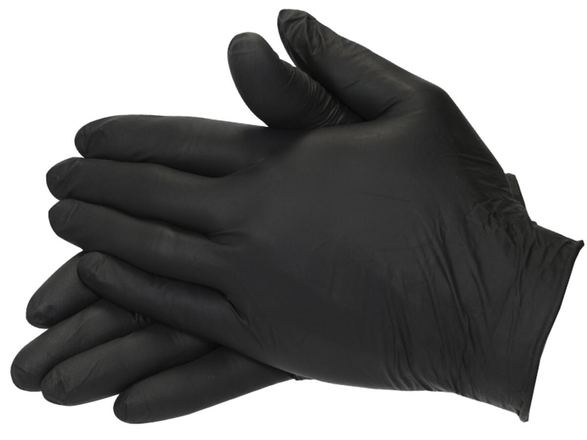 Nitril-Einmal-Handschuhe, schwarz Größe L